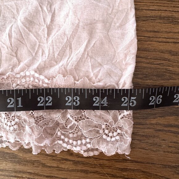 Maurices Plus Size 2X PINK Stretchy Crinkle Lace Cami - Picture 4 of 11